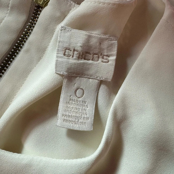 Chico's Layered Tank TopCream Size 0 - Picture 6 of 7